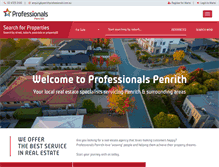 Tablet Screenshot of penrithprofessionals.com.au